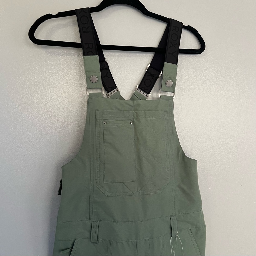 Roxy Green Ski & Snow bibs NWOT - Picture 3 of 14